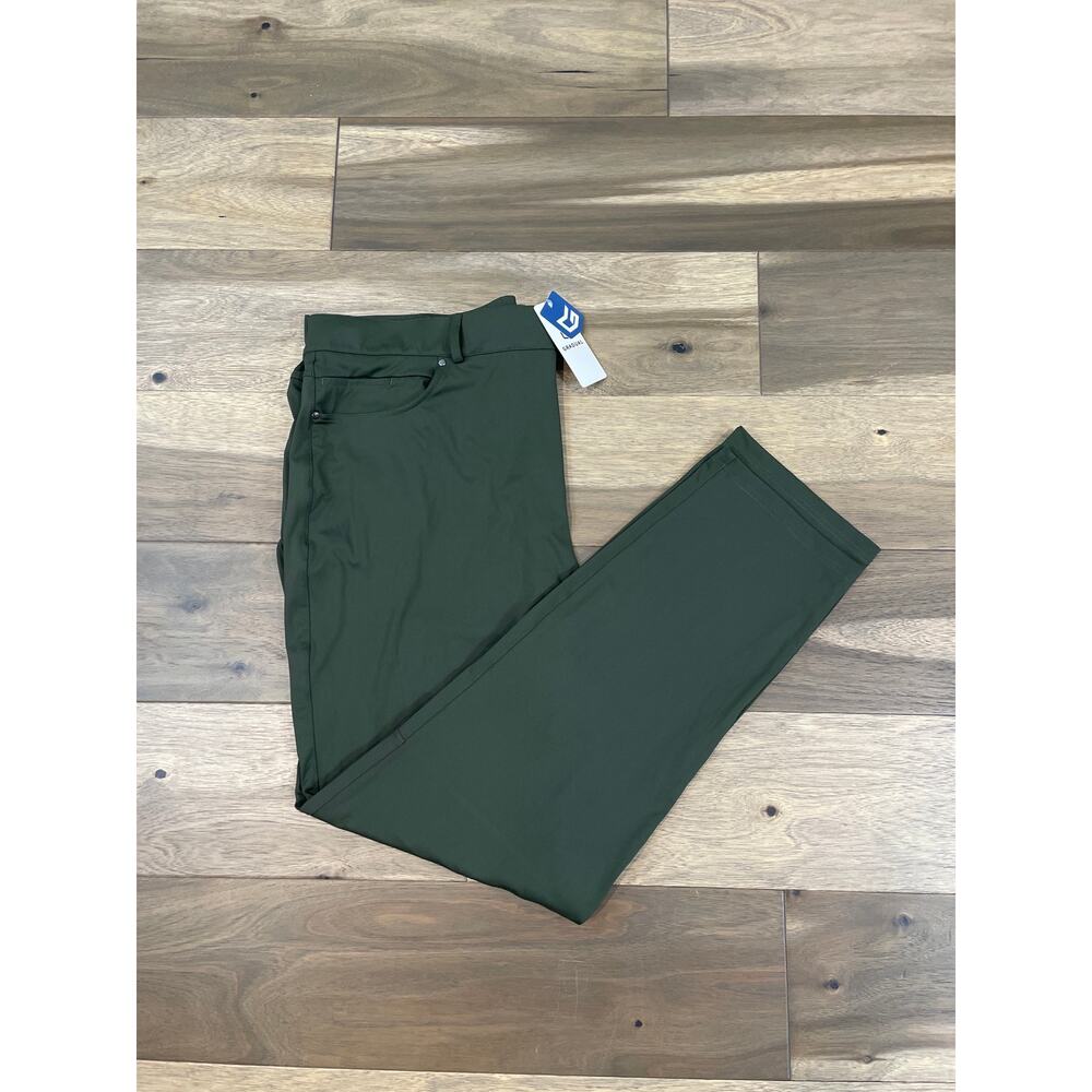 G Gradual Athleisure Lightweight Pants Olive Green XXXL Elastic Waist NWT